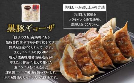 ＜黒豚手作りギョーザセット 40個＞2か月以内に順次出荷 220g×4パック ギョウザ 餃子 ぎょうざ 黒豚 惣菜 おかず 冷凍 宮崎県 高鍋町