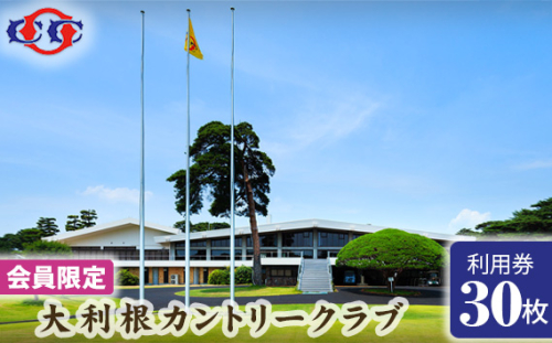 No.171 【会員限定】大利根カントリークラブ利用券＊90000円（利用券3000円×30枚） ／ ゴルフ golf GOLF ごるふ ゴルフ場 チケット ちけっと 体験 プレー券 利用券 ゴルフ場利用券 記憶に残るラウンド 最高のコースコンディション 最良のサービス 茨城県