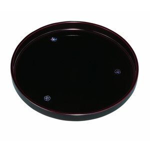 丸盆 30cm 溜 貝張 やまと梅 ［YG468］