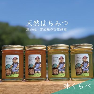 ふるさと納税 美濃市 合計920g 深田養蜂の天然蜂蜜  非加熱 生はちみつ 岐阜県 美濃市産 味比べ 4本セット C2
