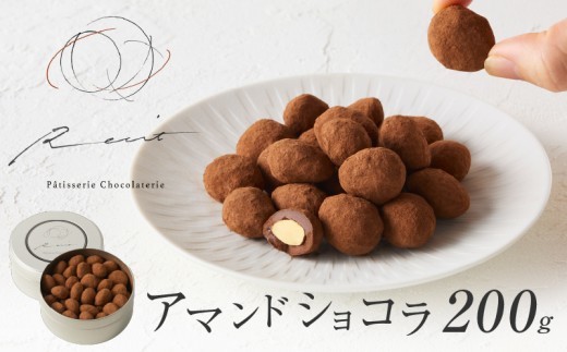 【パティスリーショコラトリーレシィ】アマンドショコラ【スイーツ 洋菓子 チョコレート ショコラ アーモンド 缶入り おしゃれ ギフト プレゼント 贈り物 贅沢 ご褒美】