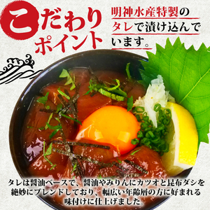【明神水産のまぐろ丼】漁師の漬けまぐろ丼 10袋セット M-10 ［1635］