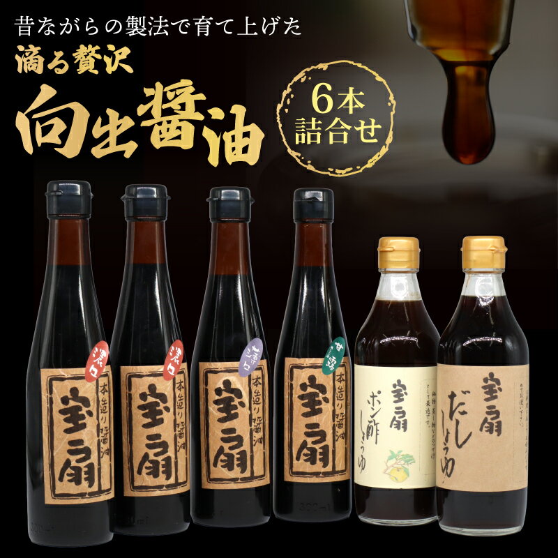【ふるさと納税】醤油 ポン酢 向出醤油 詰合せセット 濃口醤油 薄口醤油 甘露（たまり醤油）だし醤油 しょうゆ 詰め合わせ 向出醤油醸造元 調味料 料理 おいしい醤油 楽天 通販 返礼品 寄付 プレゼント ギフト お歳暮 ご挨拶 御祝 故郷納税 奈良県 奈良市 奈良 なら I-52