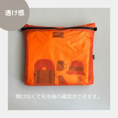 ふるさと納税 名古屋市 【オレンジ】B5が入る軽いナイロンフラットポーチ　バッグインポーチ |  | 02