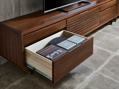 【開梱・設置】モナコ 165cm テレビボード（ウォールナット）　AX052