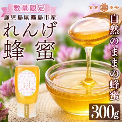 ふるさと納税 霧島市 <数量限定>霧島産れんげ蜜(300g) 純粋ハチミツ 100%天然【冨吉養蜂】K-203-A