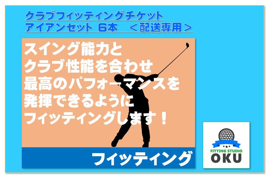 【ふるさと納税】ゴルフクラブ フィッティングチケット 配送専用 （本州のみ） アイアンセット (6本) （ウエッジを含む6本） | 配送受付 ゴルフ工房 FITTING STUDIO OKU 君津市 きみつ 千葉県