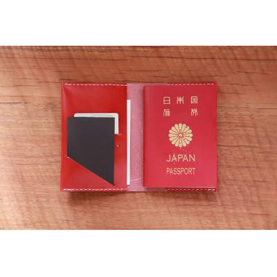 ふるさと納税 高槻市 【KAKURA】パスポートカバー　レッド