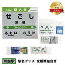 【ふるさと納税】◆瀬越駅◆ 駅名グッズ 全種類詰合せ　【 雑貨 日用品 地域のお礼の品 鉄道ファン 瀬越駅 名標 グッズ ミニサイズ 駅看板 もじ鉄 プラスチック キーホルダー 詰合せ 】