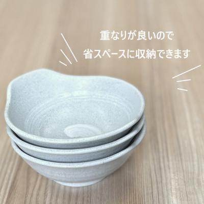 ふるさと納税 瑞浪市 【美濃焼/みずなみ焼】鍋用取鉢 とんすい　Lサイズ4個セット　うず刷毛(白) |  | 02