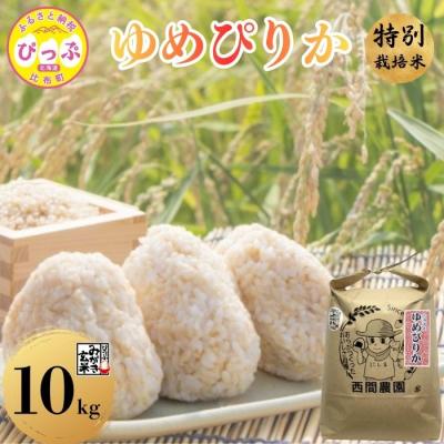 ふるさと納税 比布町 【令和8年産 新米先行受付】特別栽培米 ゆめぴりか みがき玄米 10kg(5kg×2) 【西間農園】