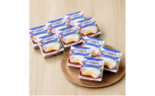 
雪印北海道 カマンベールチーズ 1箱(90g×10個入り)【1476011】
