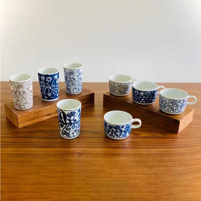 【波佐見焼】フラワーパレード パーティセット 24点セット 小皿 マグカップ 食器 皿 【和山】 [WB118]  波佐見焼
