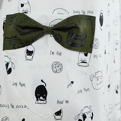 ふるさと納税 小郡市 ねこ柄フリルエプロン(子供用) ラブリーグレイス[No5354-0919] |  | 03