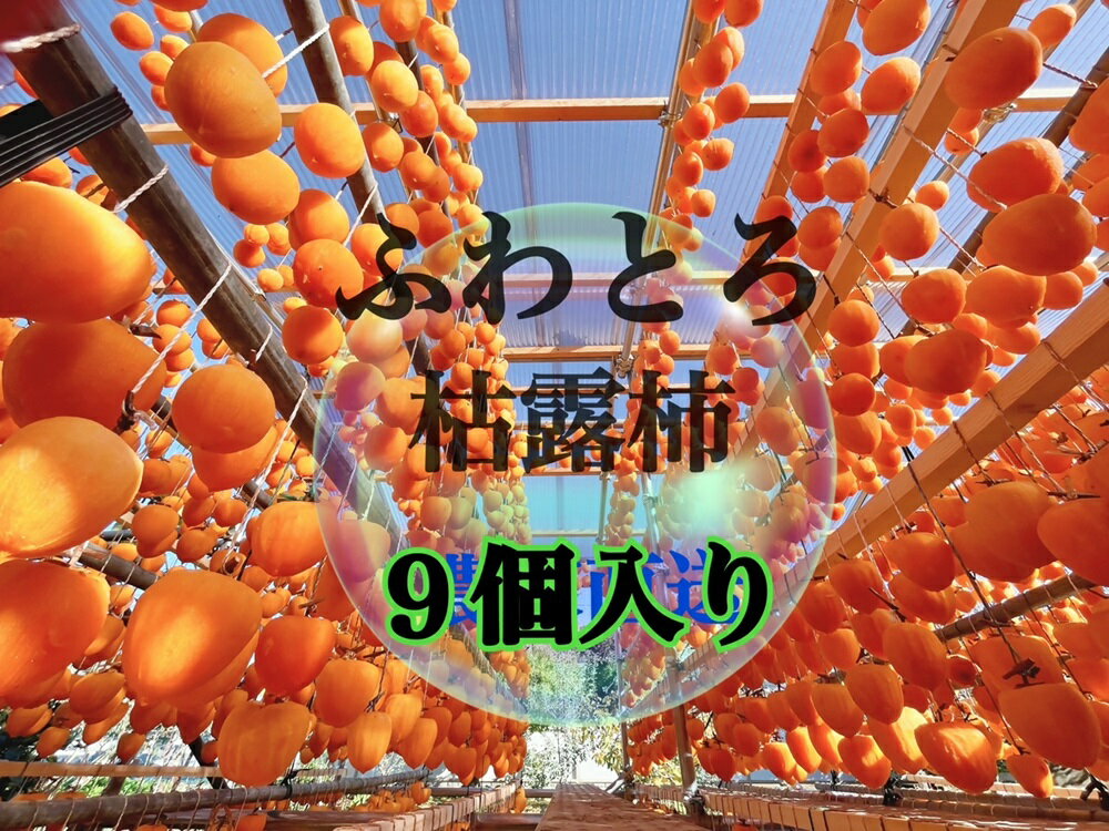 【ふるさと納税】 枯露柿 9個 柿 干し柿 甲州百目柿 新食感 生産者直送 手作業 化粧箱入り 2025年発送 数量限定 期間限定 果物 フルーツ ギフト 贈答 山梨県 甲州市 （ISI） 【B-809】