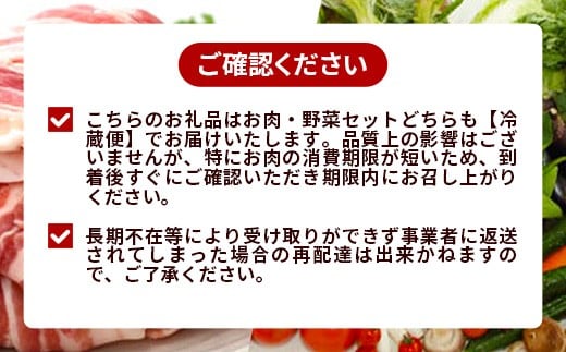 岩手県産やまと豚3種（約450g）＆岩手町の旬野菜セット（5品以上） 豚肉 野菜 豚もも肉 豚バラ 豚ロース 小分け 真空パック 真空包装 冷蔵 国産 岩手県産 スライス 詰め合わせ 産地直送 岩手県