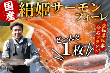 国産 生食可 姫絹サーモン冷凍フィーレ カルパッチョ 刺身 魚 魚介類 スペシャルトラウト トラウトサーモン -033
