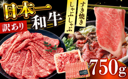 【訳あり】【A4～A5】長崎和牛しゃぶしゃぶすき焼き750gセット【株式会社 MEAT PLUS】[DBS020]