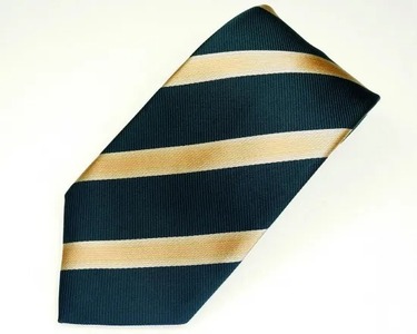 ネクタイ　富士桜工房　ぼかし縞（織部）