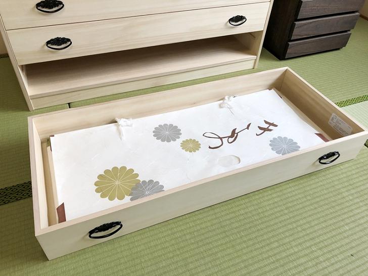 桐たんす 総桐着物チェスト深3段 NKT-3:B830-001_イメージ3