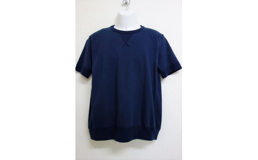 
                  和歌山吊り天竺フラットシーマVガゼットTシャツ／ネイビー【男女兼用】
                