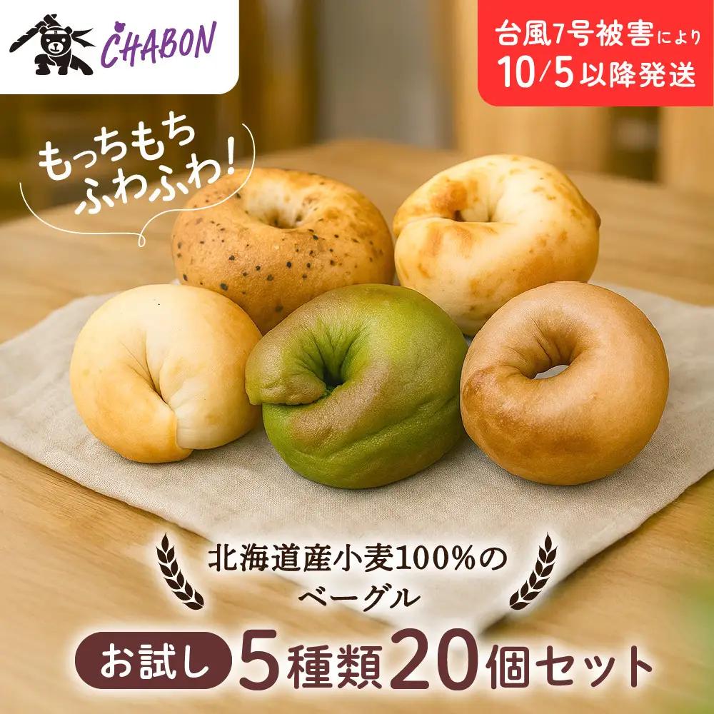 ベーグル お試し5種20個セット パンパンパンパン CHABON