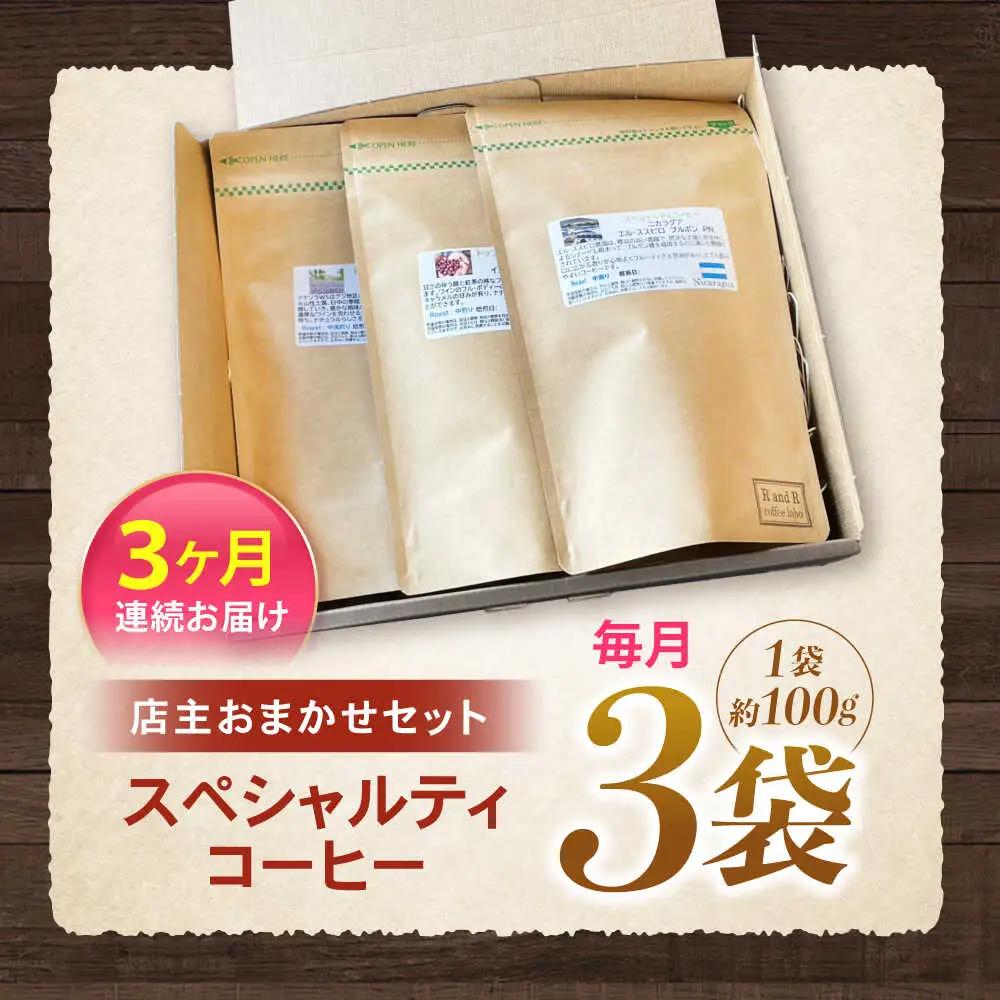 【3回定期便】自家焙煎スペシャルティコーヒーおまかせセット(豆のまま) / スペシャルティコーヒー ブレンド コーヒー / 諫早市 / R and R coffee labo [AHCJ017]