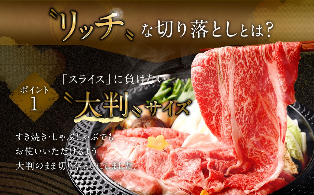 【食べ比べ】 佐賀牛 & 博多和牛 リッチな霜降り 大判 切り落とし 2kg (500g×4) / 2種類 黒毛和牛 黒毛和種 和牛 牛肉 お肉 肉 霜降り 九州 福岡県 太宰府市 冷凍