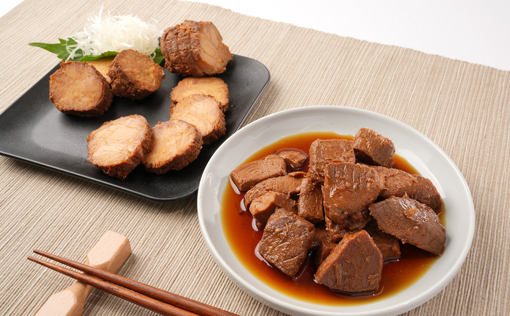 まぐろとろ煮 180g×15袋 ／ まぐろチャーシュー（1本 約170g）×10袋