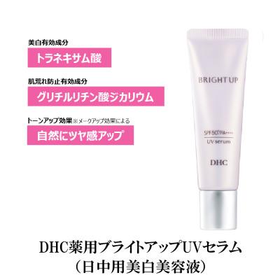 ふるさと納税 袋井市 DHC薬用ブライトアップ UVセラム(日中用美白美容液)【SPF50+/PA++++】 |  | 01