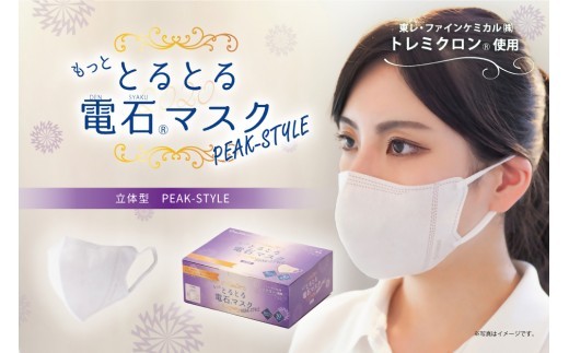 
                  もっと とるとる電石マスク 立体型 PEAK-STYLE 30枚入×1箱
                