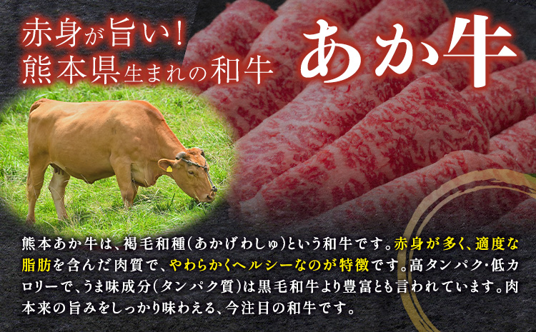 赤牛すきやきしゃぶ用 約800g 合同会社たべたせいか《30日以内に出荷予定(土日祝除く)》赤牛 すき焼き しゃぶしゃぶ お肉 和牛 スライス 熊本県産 九州産 国産 冷凍 送料無料