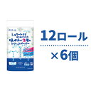 【ふるさと納税】トイレットペーパー エリエール シャワートイレのためにつくった吸水力が2倍のトイレットペーパー 12ロール 6個 トイレ 日用品 消耗品 静岡 静岡県 島田市　お届け：※寄附数の増加に伴い、通常よりもお届けまでにお時間を頂く場合がございます。