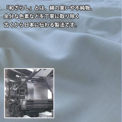 ふるさと納税 和泉市 【ダブル2点セット】やわらか和晒しガーゼ 綿100%寝具カバー2点セット(ブルー) 774 |  | 01