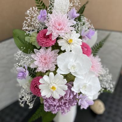 ふるさと納税 春日部市 シュガーパインのプリザーブドフラワーアレンジ【桃華(ももか)】春日部市 |  | 01