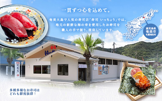 奄美大島 寿司いっちょう お食事券（9,000円分）