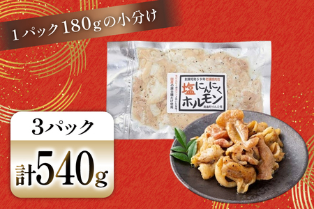 豚肉 ホルモン 塩にんにくホルモン 180g 3p 計540g