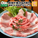 【ふるさと納税】肉 牛 坂井市産 福井県産 (国産和牛)若狭牛贅沢すき焼き食べ比べセット 霜降り＆赤身 計1kg