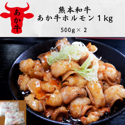 
                  熊本和牛あか牛ホルモン1kg(500g×2)(美里町)【1542401】
                