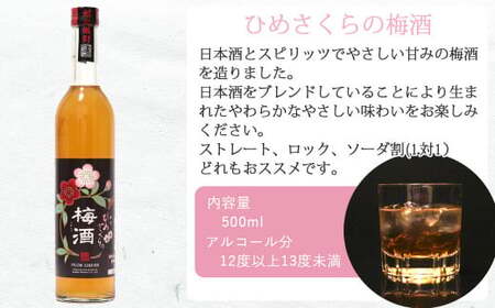 「愛あるリキュール」梅酒500ml×2種セット ひめさくらの梅酒・にごり梅酒 愛媛県産梅使用 【愛媛 近藤酒造】