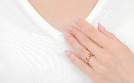 セブン クラブ ダイヤリング　0.07CT　R3987DI-R　ピンクゴールド【サイズ：7号～18号（0.5号刻み対応可）】　ダイヤモンド 指輪 リング ギフト プレゼント 贈り物 K18 PG