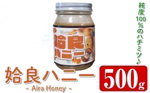 a1002-B 《期間限定！2025年4月下旬～10月中旬の間に発送予定》姶良ハニー(500g)【原電設工業】姶良市 ハチミツ はちみつ 蜂蜜 百花蜜 蜜 常温 常温保存