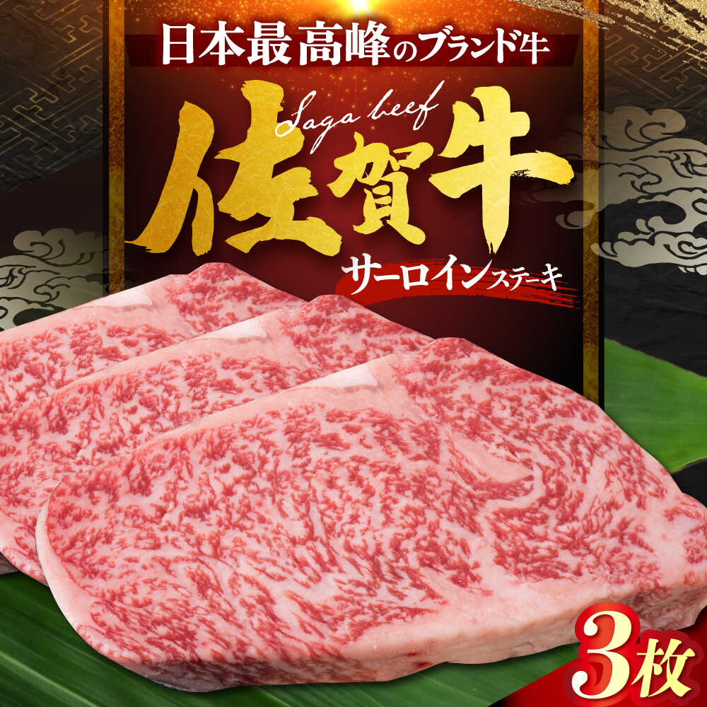 【ふるさと納税】佐賀牛サーロインステーキ 計600g（200g×3枚）[HDH007]