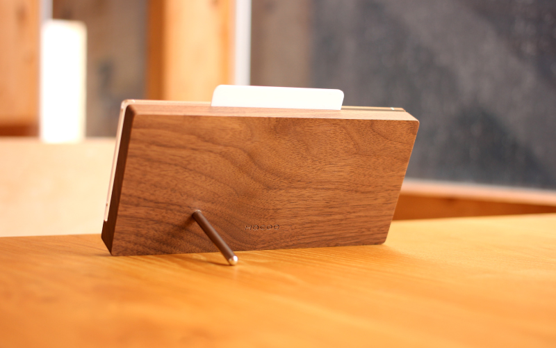 【Hacoa】木の経年変化を楽しむ卓上万年カレンダー ウォールナット 「Desk Calendar Eternal」