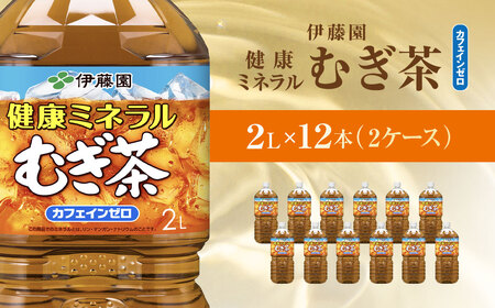 伊藤園　健康ミネラルむぎ茶　2L×12本(2ケース) /ふるさと納税 人気 おすすめ ランキング 麦茶 健康ミネラル麦茶  むぎ茶 カフェインゼロ 健康 箱買い ケース 大容量 国産 千葉県 香取市 送料無料 ITE004