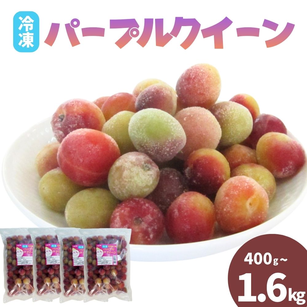 【ふるさと納税】 青梅 冷凍 パープルクィーン【選べる 400g 800g 1.6kg】 / 紀州南高梅 南高梅 青梅 梅 ウメ うめしごと 紀州 梅酒 梅ジュース 梅シロップ 和歌山県 田辺市