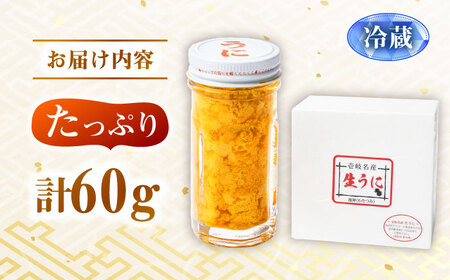 壱岐の生うに 60g×1本《壱岐市》【大幸物産】生ウニ 生雲丹 うに ウニ 雲丹 希少 産地直送 冷蔵配送 17000円 17000 1.7万円[JEH026]