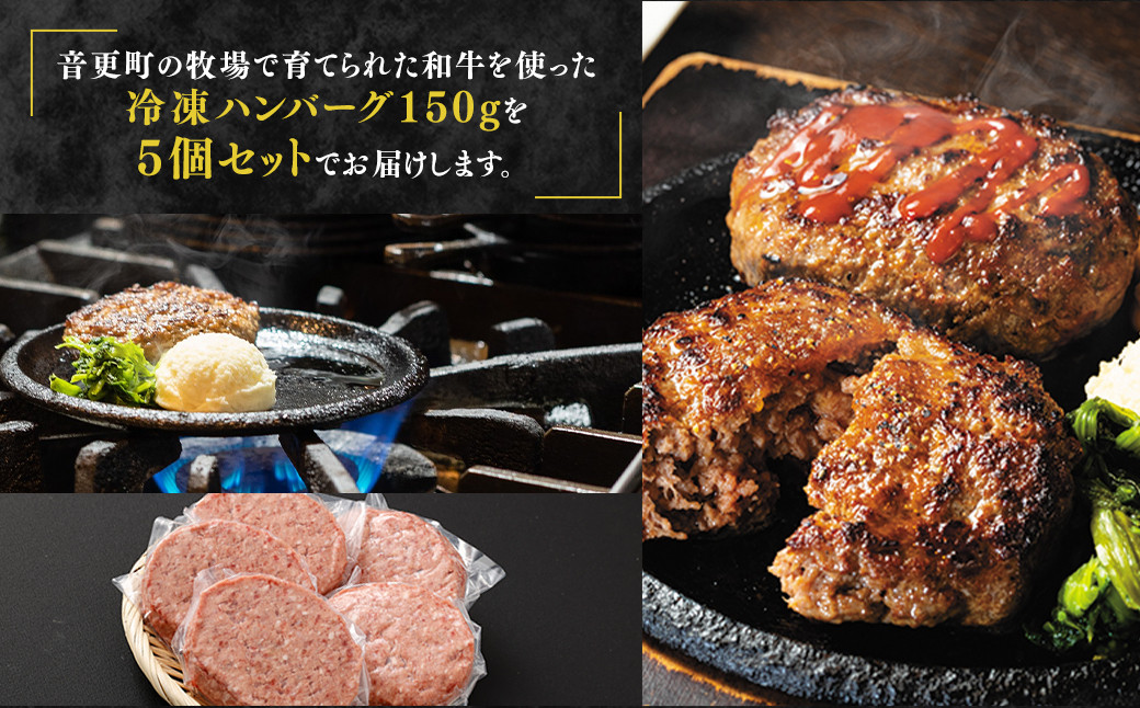 「cow humming」和牛ハンバーグ（150g×5個）【A74】