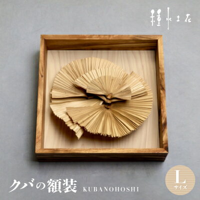 【ふるさと納税】クバの額装KUBANOHOSHI(白木目)Lサイズ【1502326】