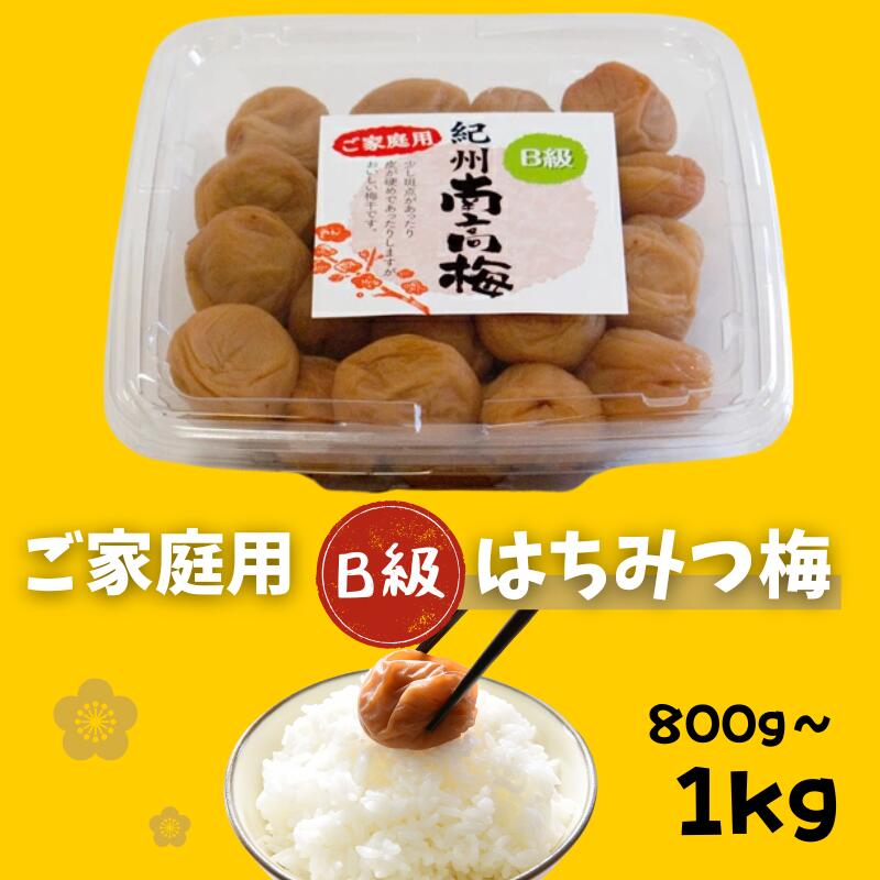 【ふるさと納税】紀州南高梅　はちみつ　家庭用B級　800g or 900g | 梅干 梅干し 梅 うめ はちみつ梅 ご飯のお供